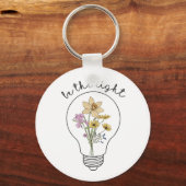 Wees het licht | Positieve Inspirerend prijsopgave Sleutelhanger (Voorkant)