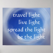 Wees het licht poster (Voorkant)