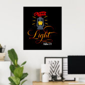 Wees het licht poster (Thuiskantoor)