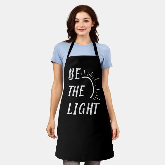 Wees het licht religie bijbelvers schort (Gedragen)