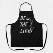Wees het licht religie bijbelvers schort (Voorkant)