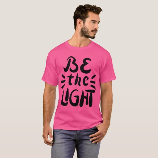 Wees het licht t-shirt (Voorkant volledig)