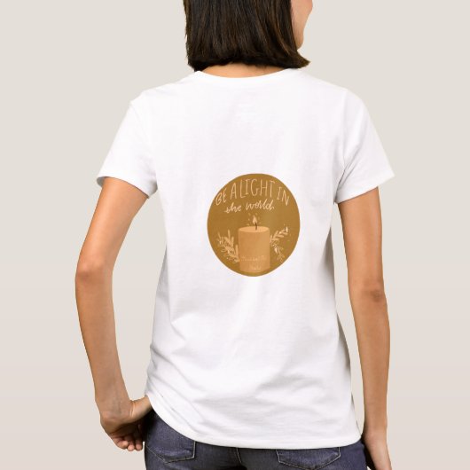 Wees het licht t-shirt (Achterkant)