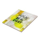 Wees het Licht Tegeltje (Zijkant)