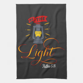 Wees het licht theedoek