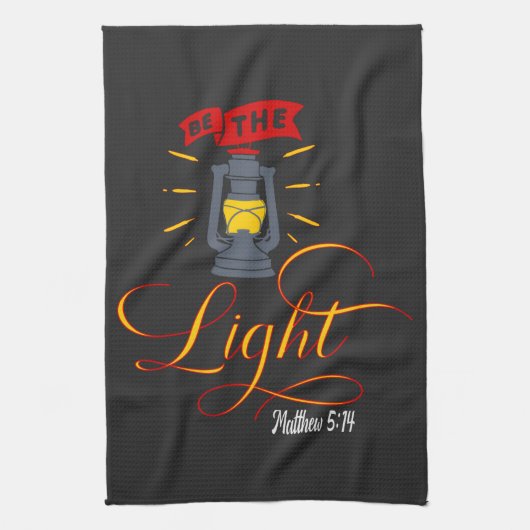 Wees het licht theedoek (Verticaal)