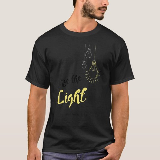 Wees het licht van de wereld Matthew 5 14 Christel T-shirt (Voorkant)