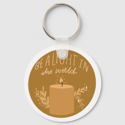 Wees het licht van de wereld sleutelhanger (Voorkant)