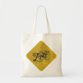 Wees het lichte Citaat Tote Bag