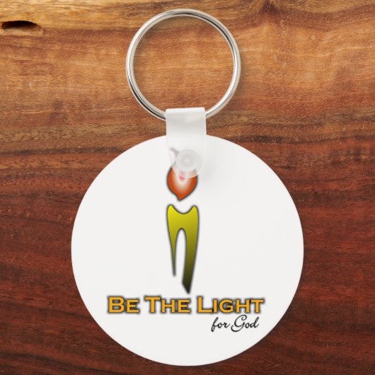 Wees het lichte Sleutelhanger (Voorkant)