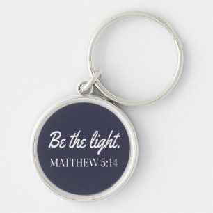 Wees het lichtmathew 5:14 bijbelvak sleutelhanger