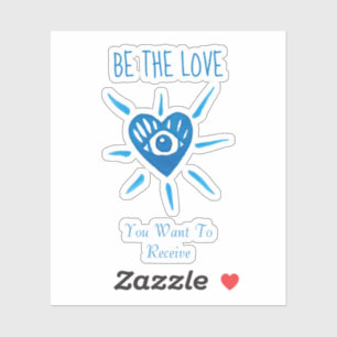 *~* WEES HET LIEFDESHART MET EYE Vinyl Sticker