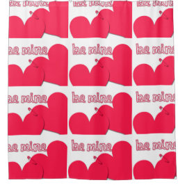 Wees het mijne Valentijnsdag Shower-gordijn Douchegordijn