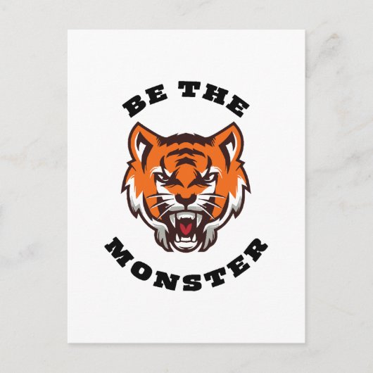 WEES HET MONSTER BRIEFKAART (Voorkant)