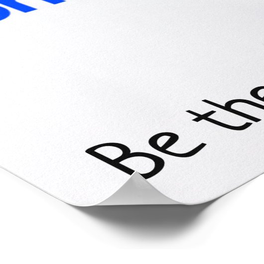 Wees het Poster Zonnebloem (Hoek)