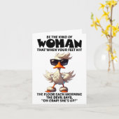 Wees het soort vrouw dat als je voeten de V Kaart (Gele Bloem)