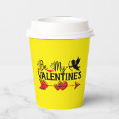 Wees het T-shirt van mijn Valentijns Papieren Bekers (Achterkant)