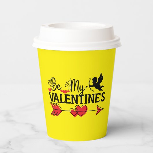 Wees het T-shirt van mijn Valentijns Papieren Bekers (Achterkant)