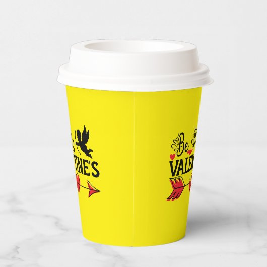 Wees het T-shirt van mijn Valentijns Papieren Bekers (Rechts)