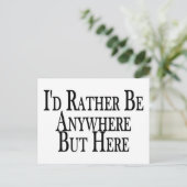 Wees hier en daar briefkaart (Staand voorkant)