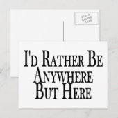 Wees hier en daar briefkaart (Voorkant / Achterkant)