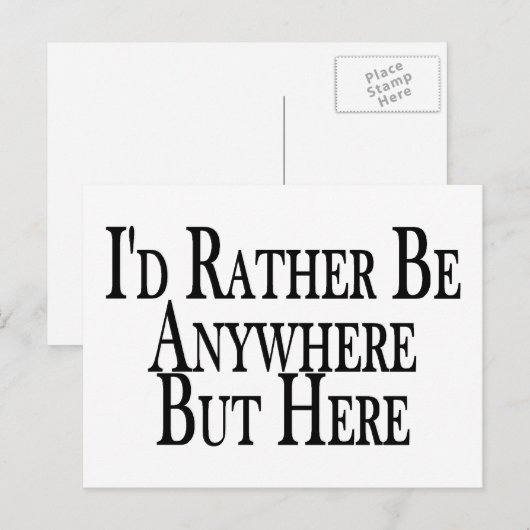 Wees hier en daar briefkaart (Voorkant / Achterkant)