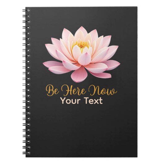 Wees hier nu Pastel Lotus Mindful Notitieboek (Voorkant)