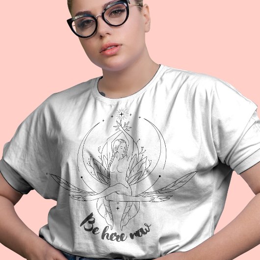 Wees hier nu RAM Dass Mindfulness Quote Design T-shirt