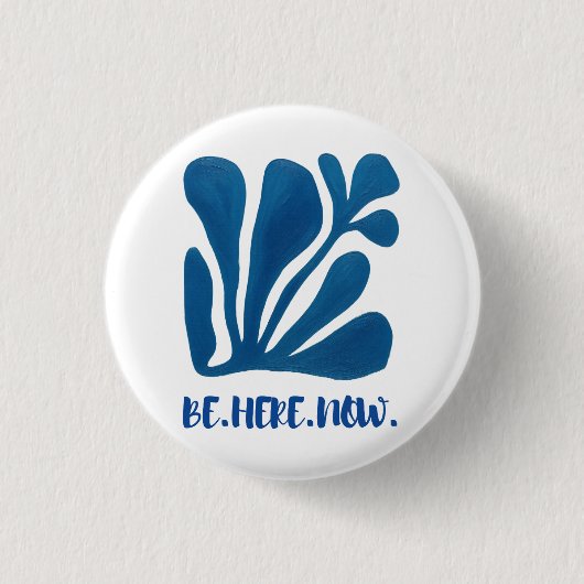Wees Hier Nu Ronde Button 3,2 Cm (Voorkant)