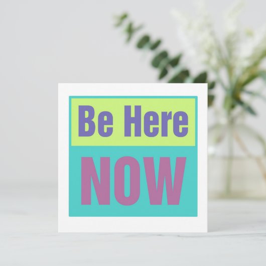 Wees hier nu uitgenodigd kaart (Staand voorkant)