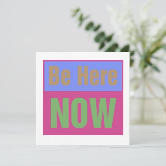 Wees hier nu uitgenodigd kaart (Staand voorkant)