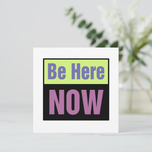 Wees hier nu uitgenodigd kaart (Staand voorkant)