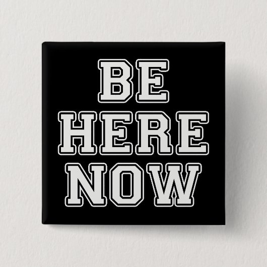 Wees hier nu vierkante button 5,1 cm (Voorkant)
