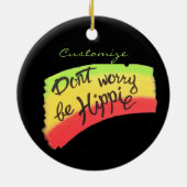 Wees Hippie Thunder_Cove Keramisch Ornament (Achterkant)