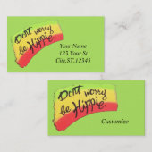 Wees Hippie Thunder_Cove Visitekaartje (Voorkant / Achterkant)