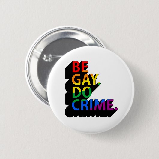 WEES HOMO DOE MISDAAD RONDE BUTTON 5,7 CM (Voorkant /achterkant)