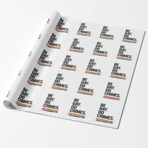 Wees homo, doe misdaden cadeaupapier