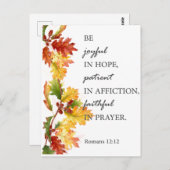 Wees hoopvol briefkaart (Voorkant / Achterkant)