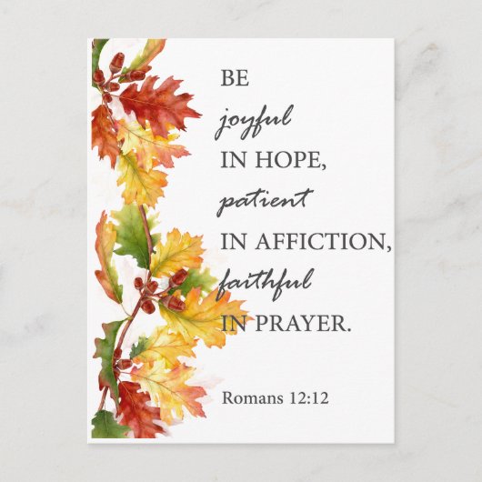 Wees hoopvol briefkaart (Voorkant)