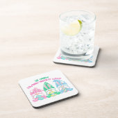 Wees hoppy gnoom materie wat op een bier onderzetter (Rechterzijde)