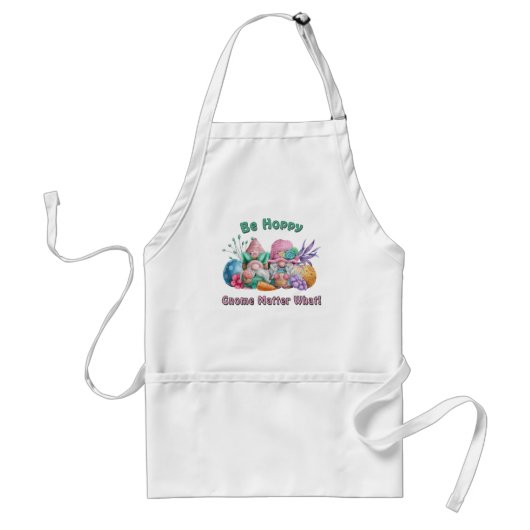 Wees Hoppy Kabouter Maakt Pasen Standaard Schort (Voorkant)