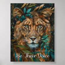 Wees hun stem met woorden Afdrukken & Downloadbaar