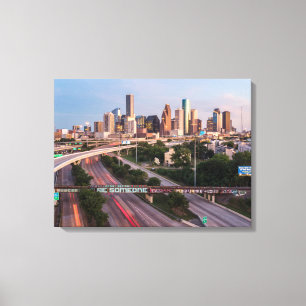 Wees iemand in Houston, Texas Canvas Afdruk