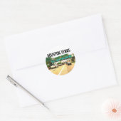 Wees iemand in Houston Texas Ronde Sticker (Envelop)