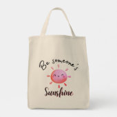 Wees iemands Sunshine Canvas tas| Positief bericht Tote Bag (Achterkant)