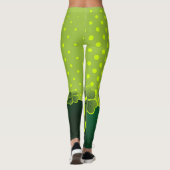 Wees Iers voor een Dag -Shamrock & Polka-Stippen - Leggings (Achterkant)