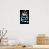 Wees iets, doe iets Poster (Keuken)