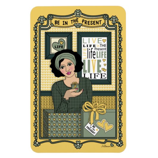 Wees in de Cadeau_C_4x6 koelkast Magnet Magneet (Verticaal)