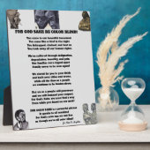 WEES IN GODSNAAM KLEURENBLIND POSTER FOTOPLAAT (Zijkant)