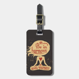 Wees in harmonie met jezelf 2 bagagelabel